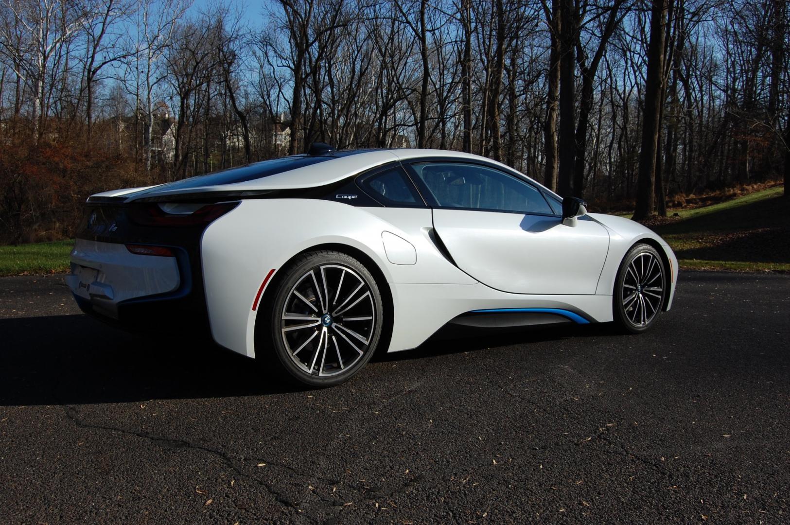 2019 White /Brown Leather BMW i8 (WBY2Z4C50KV) with an 3 cylinder Turbo/ Electric drive engine, Automatic transmission, located at 6528 Lower York Road, New Hope, PA, 18938, (215) 862-9555, 40.358707, -74.977882 - Here we have a beautiful looking and driving 2019 BMW i8 with 7,497 miles. This BMW has a 3 cylinder turbo gas engine with electric motors putting power to all four wheels via an automatic transmission. The interior offers brown leather, keyless entry, cruise control, tilt steering wheel, power wind - Photo#18